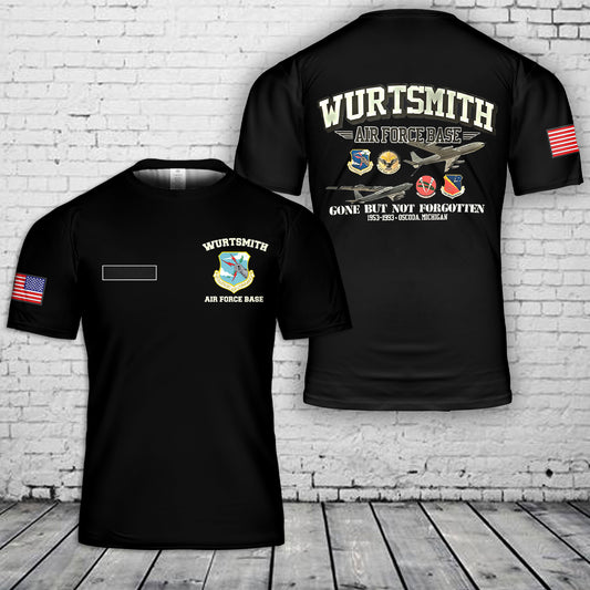 Custom Name Wurtsmith Air Force Base T-Shirt 3D