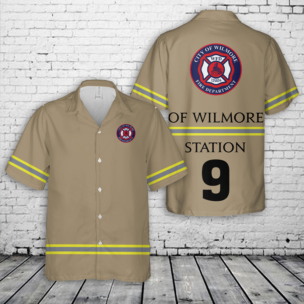 Custom Name, Fire Department & Station Firemen Firefighter Hawaiian Shirt