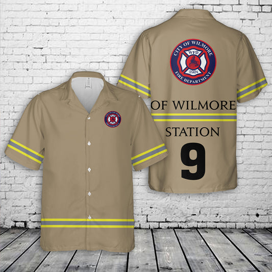 Custom Name, Fire Department & Station Firemen Firefighter Hawaiian Shirt