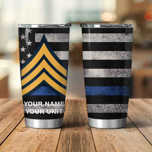 Custom Name, Rank & Unit Law Enforcement Vagabond Tumbler 20oz