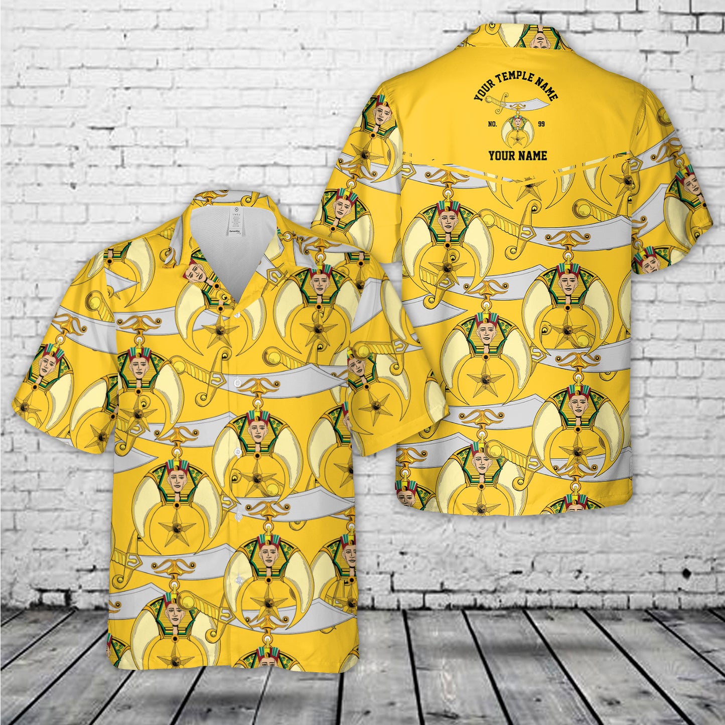 Custom Name, Your Temple Shriners Hawaiian Shirt