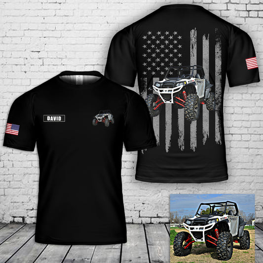 Custom Name & Photo UTV ATV quad Off road 3D T-Shirt