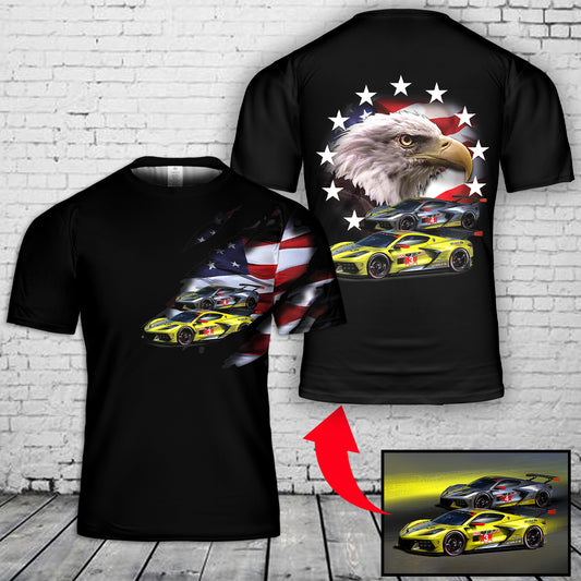 Custom Photo Car Flag 3D T-Shirt NLSI2211PD05