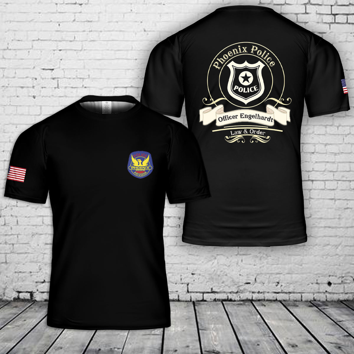 Custom Police Department 3D T-Shirt