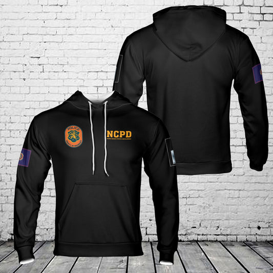 Custom Rank Nassau County Police Department, Nassau County, New York 3D Hoodie