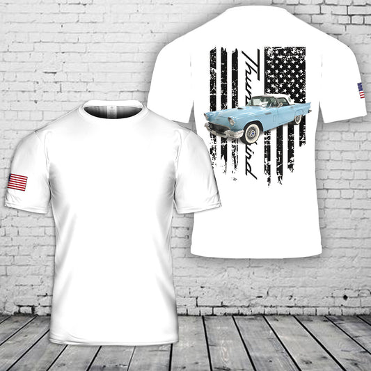 Custom Thunderbird Picture Car 3D T-Shirt