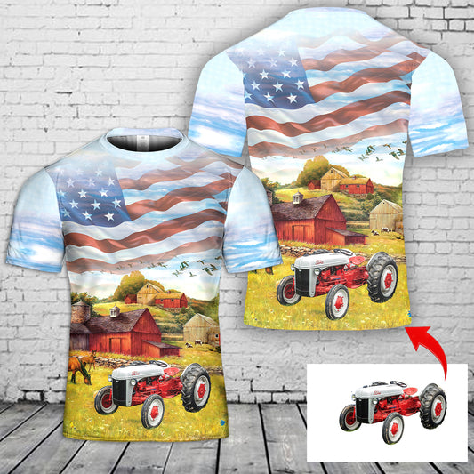 Custom Tractor National Farmer's Day 3D T-Shirt