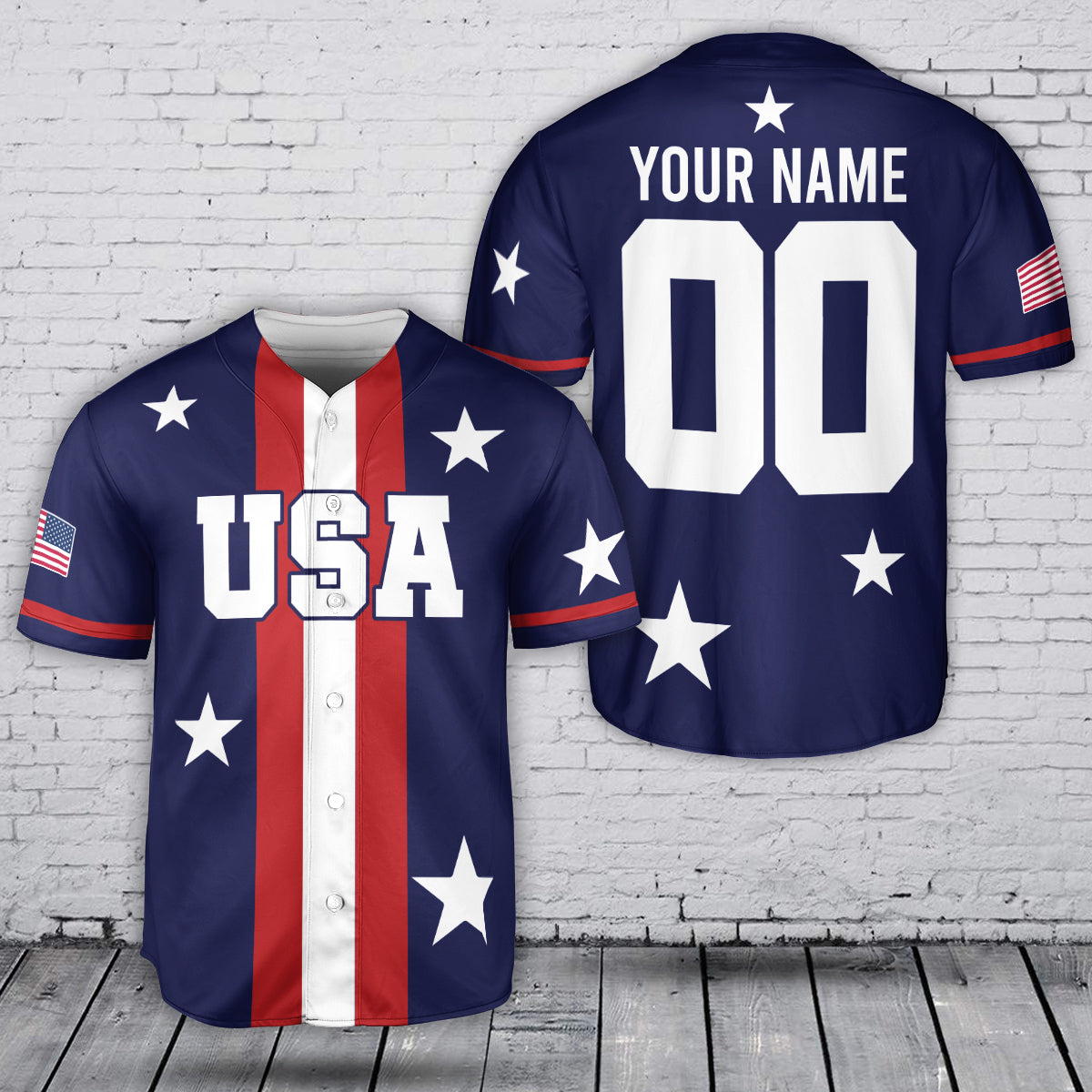 Custom USA Team Sport Baseball Jersey