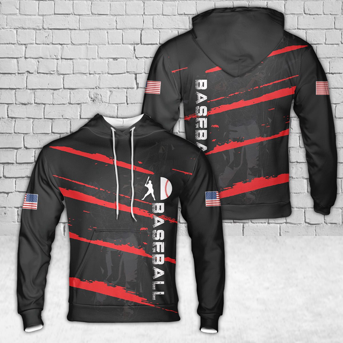 Customize Baseball Sport 3D Hoodie