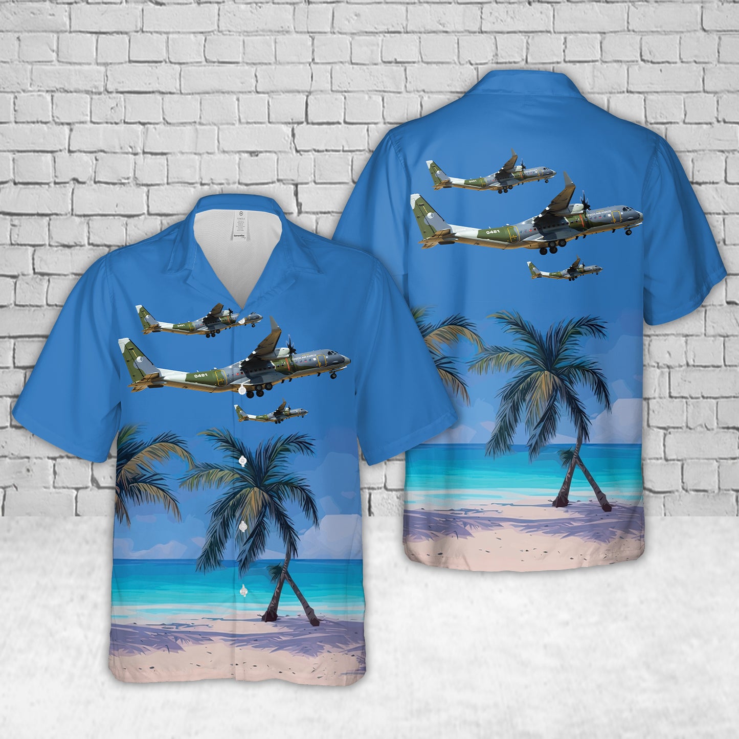 Czech Air Force CASA C-295MW Hawaiian Shirt