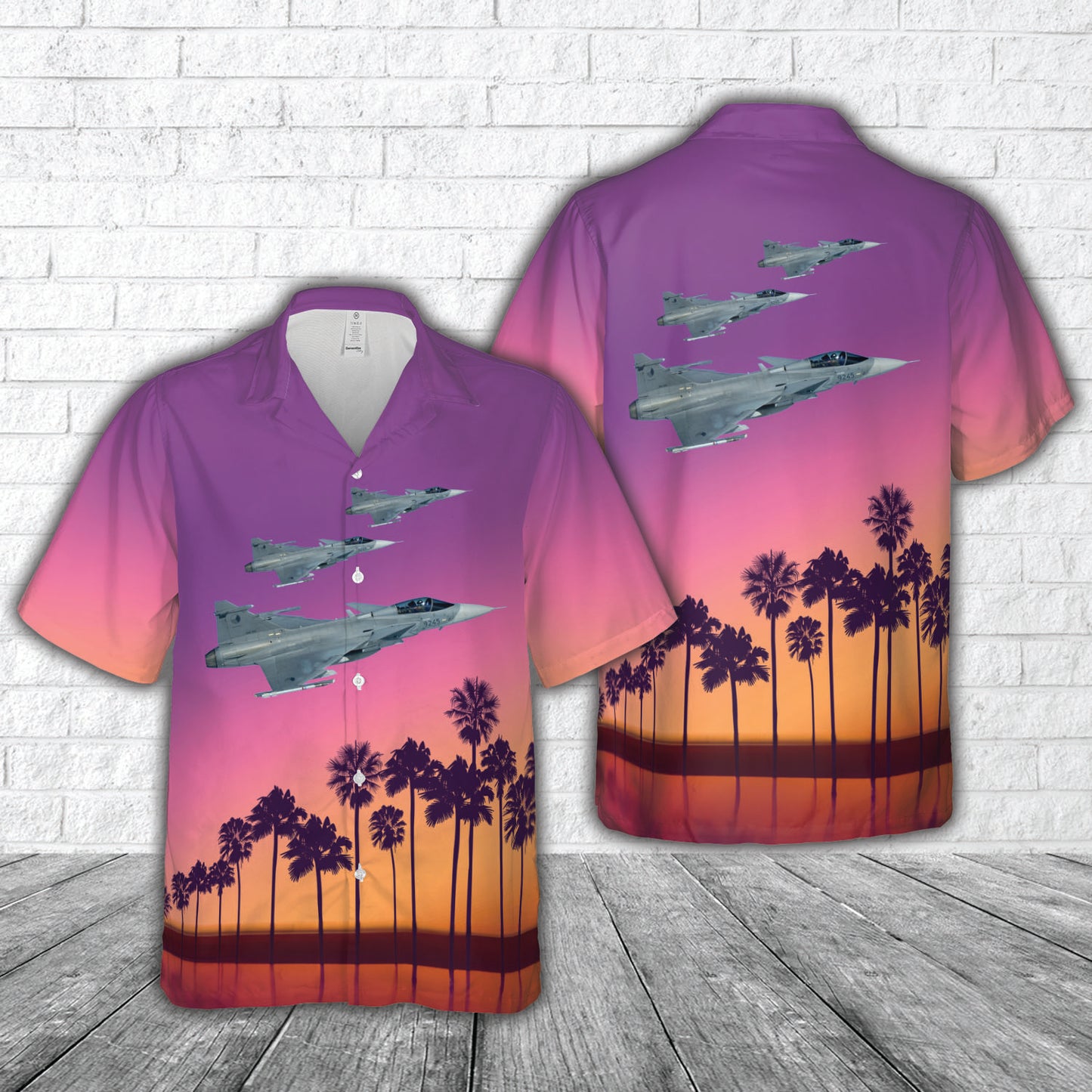 Czech Air Force JAS-39C Gripen Hawaiian Shirt