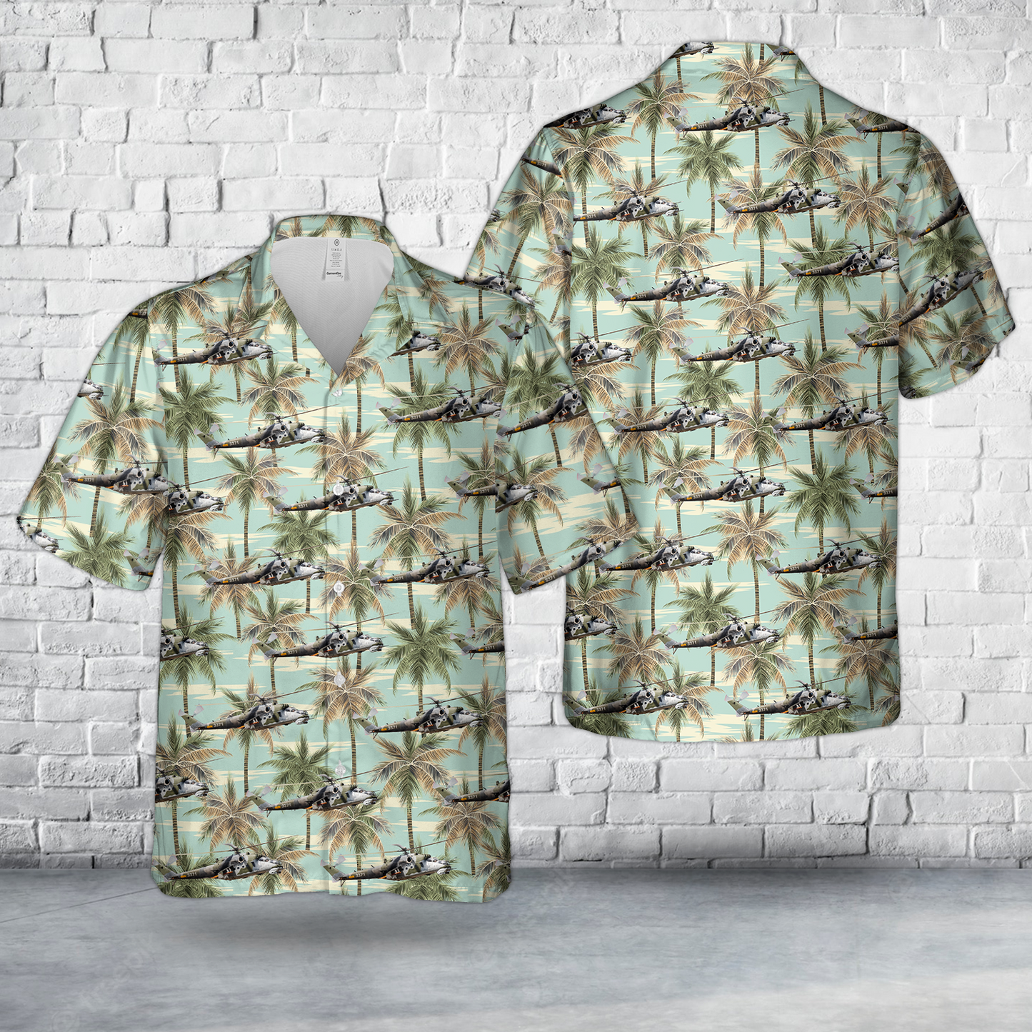 Czech Air Force MI-MIL 24 Hind Hawaiian Shirt