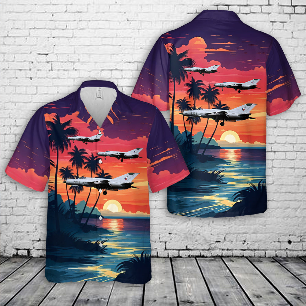 Czech Air Force MiG-21MF Hawaiian Shirt