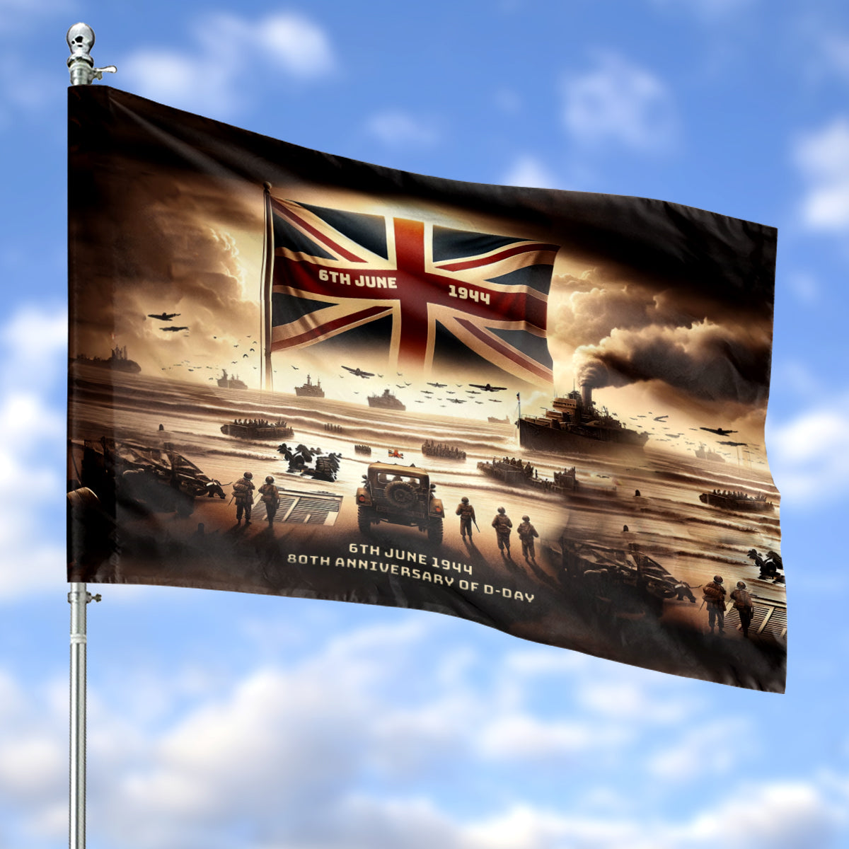 D-Day 80 Remembrance - The Royal British Legion House Flag