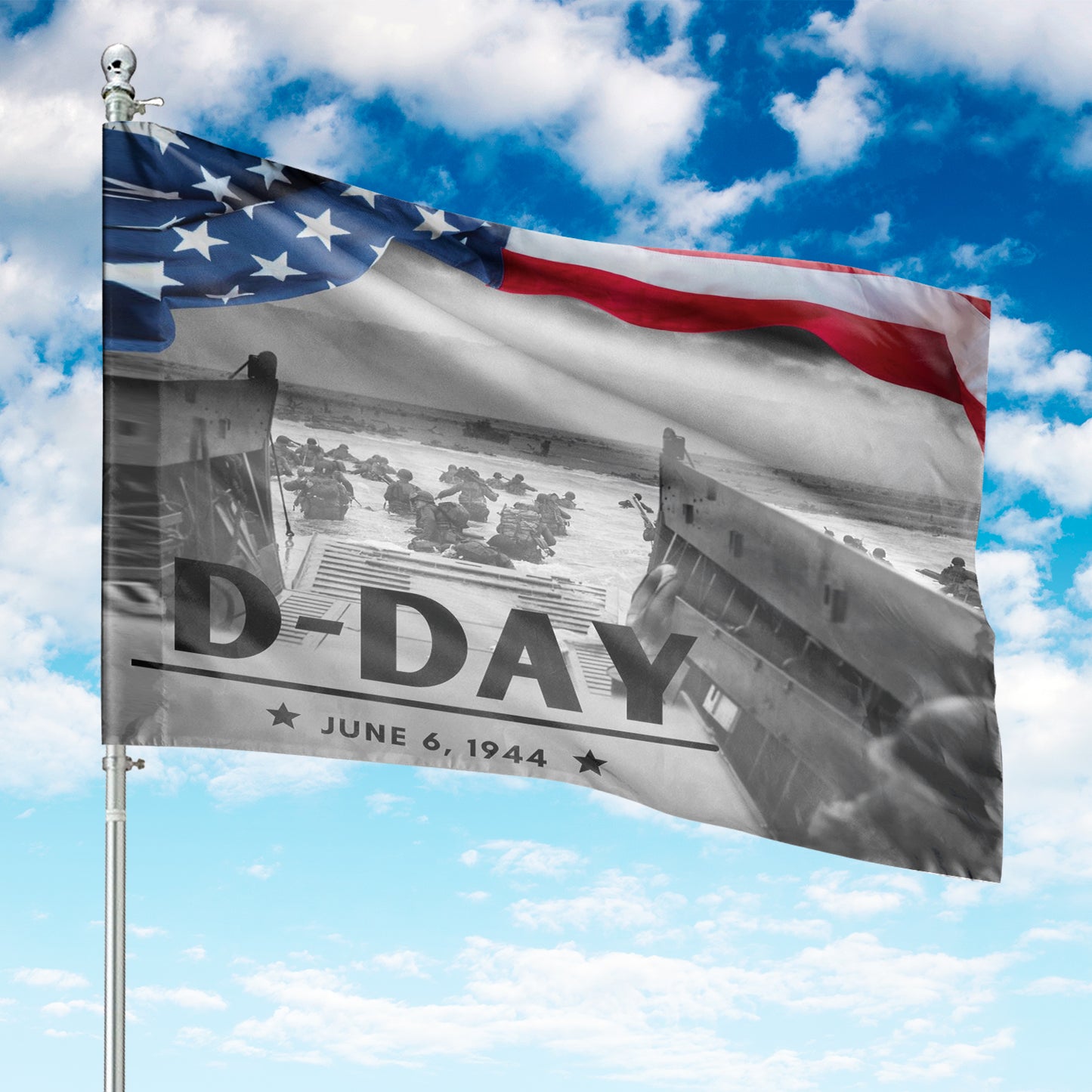 D-Day 80th Anniversary Flag – Merch Gears