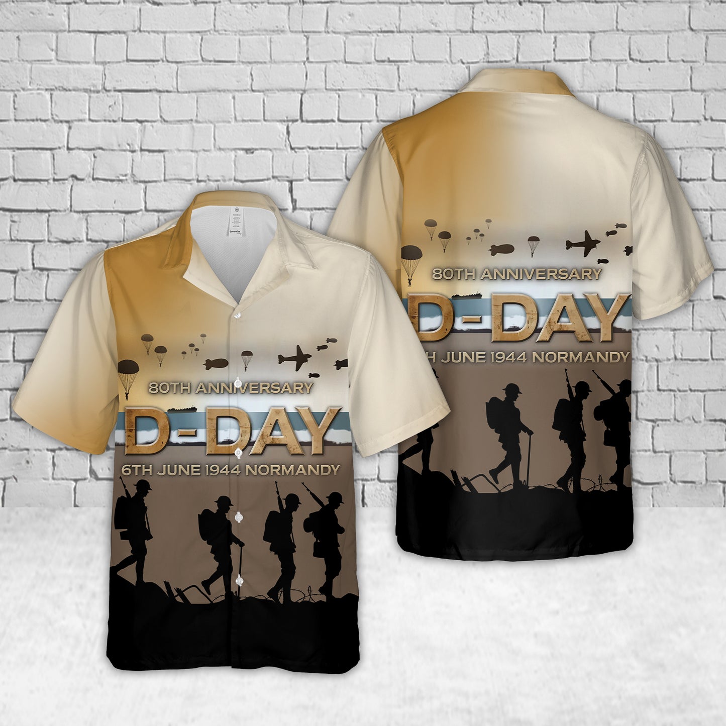 D-Day 80th Anniversary Hawaiian Shirt