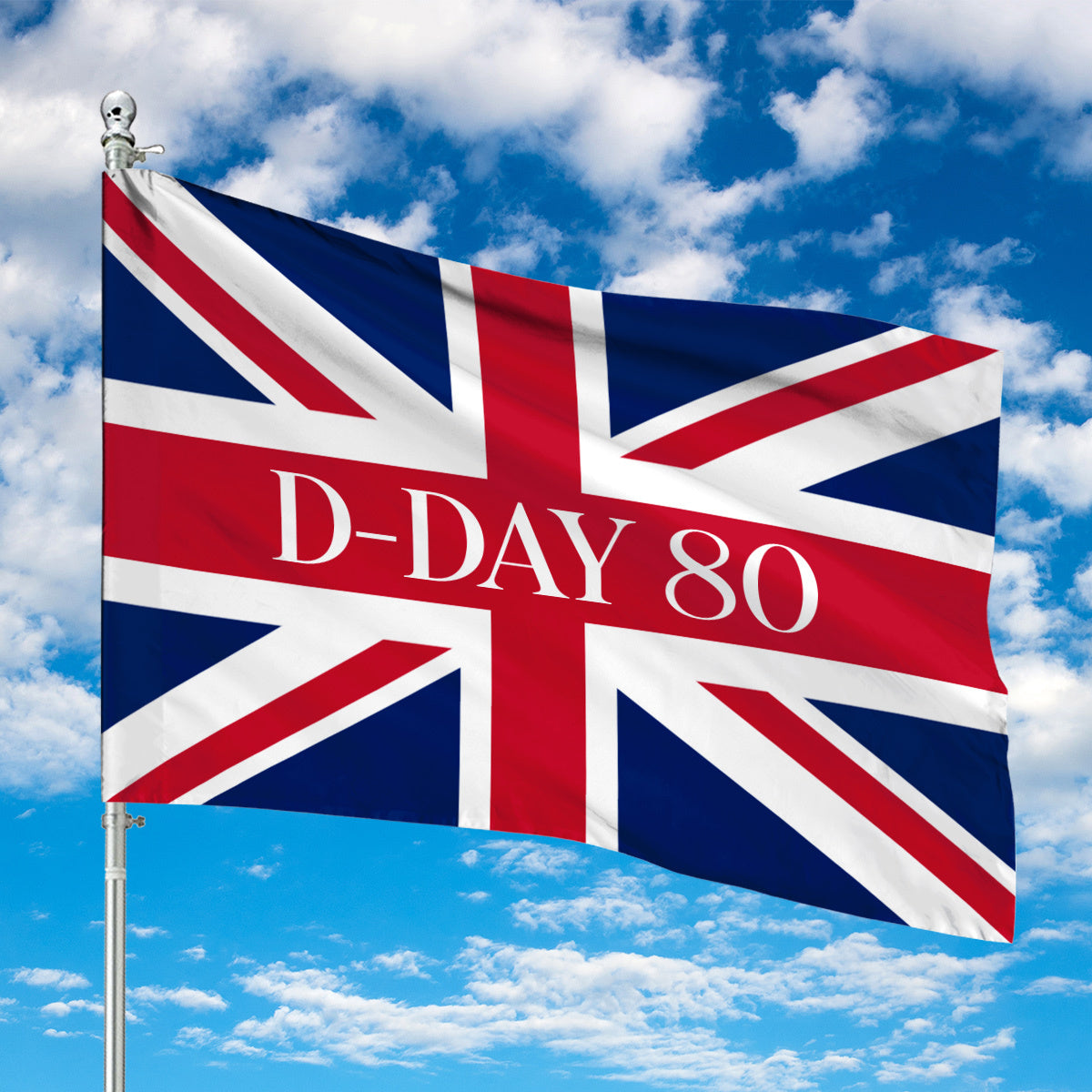 D-Day 80th Anniversary Union Jack House Flag