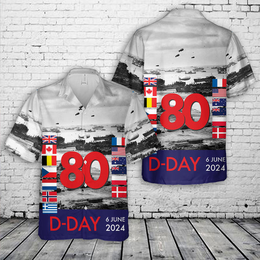 D-Day Anniversary 2024 Hawaiian Shirt