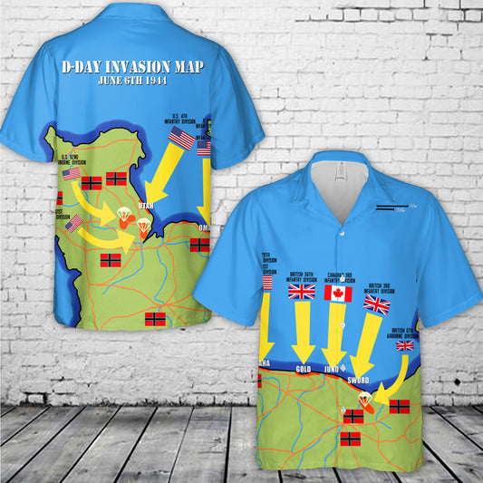 D-Day Landings 80th Anniversary Tour Hawaiian Shirt