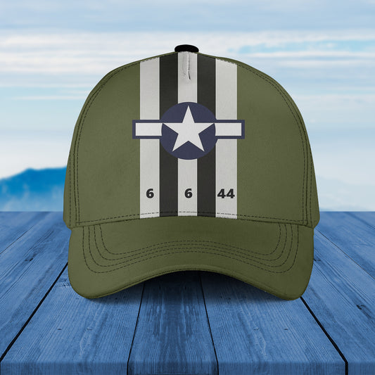 D-Day Stripes USAAF Roundel Baseball Cap