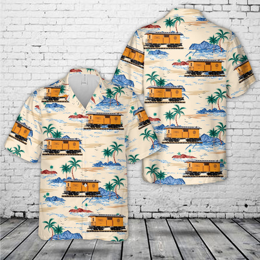 DENVER & RIO Grande Western Passenger Car Hawaiian Shirt