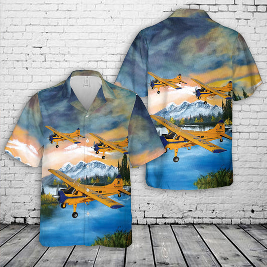 DHC-2 Beaver DeHavilland Alaska Forestry Department bush plane airplane Hawaiian Shirt