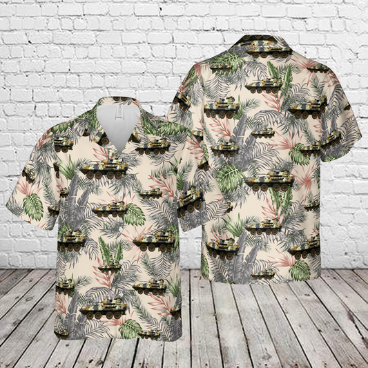 LAV-25 prototype 4-tone desert Pattern, Delta area, Marine Corps Air-Ground Combat Center, Twentynine Palms, 1982 Hawaiian Shirt