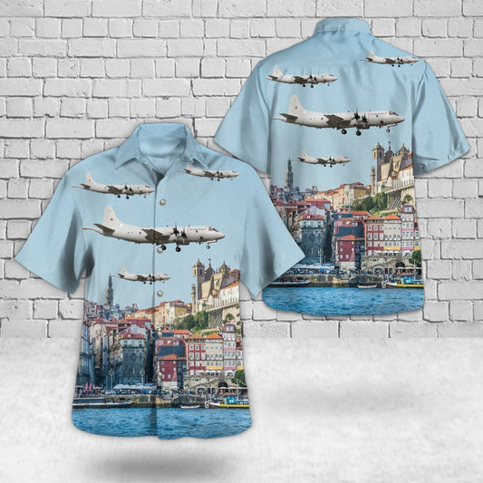 Portuguese Air Force Lockheed P-3 Orion Hawaiian Shirt