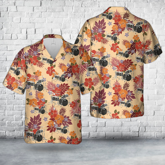 DW Collector's Series Satin Oil 5-Piece Shell Pack Ebony Chrome Hardware Hawaiian Shirt