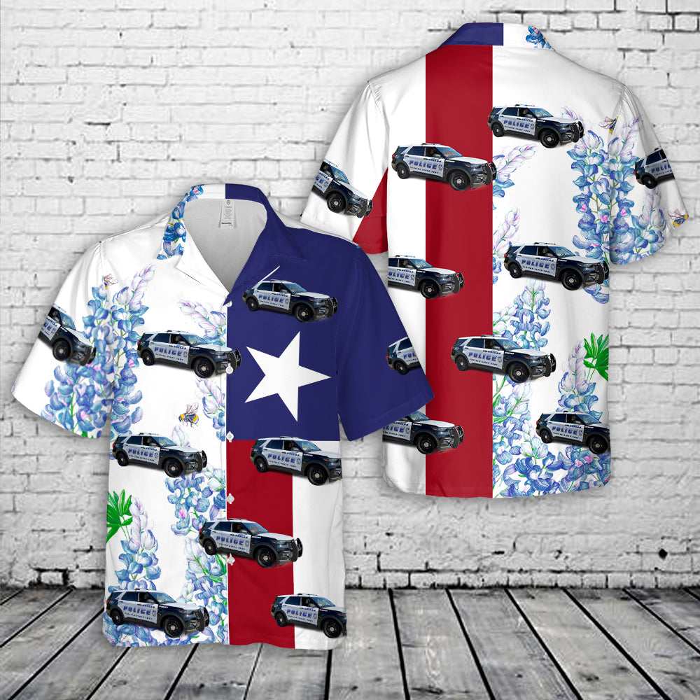 Dallas, Texas, Dallas Police Department Car Hawaiian Shirt
