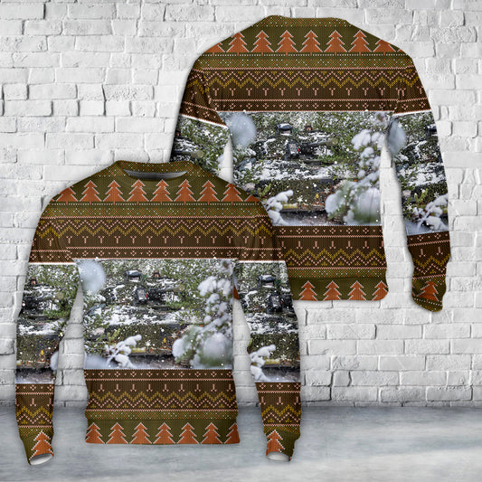 Danish Army CV9035DK Vehicle Christmas Sweater 3D