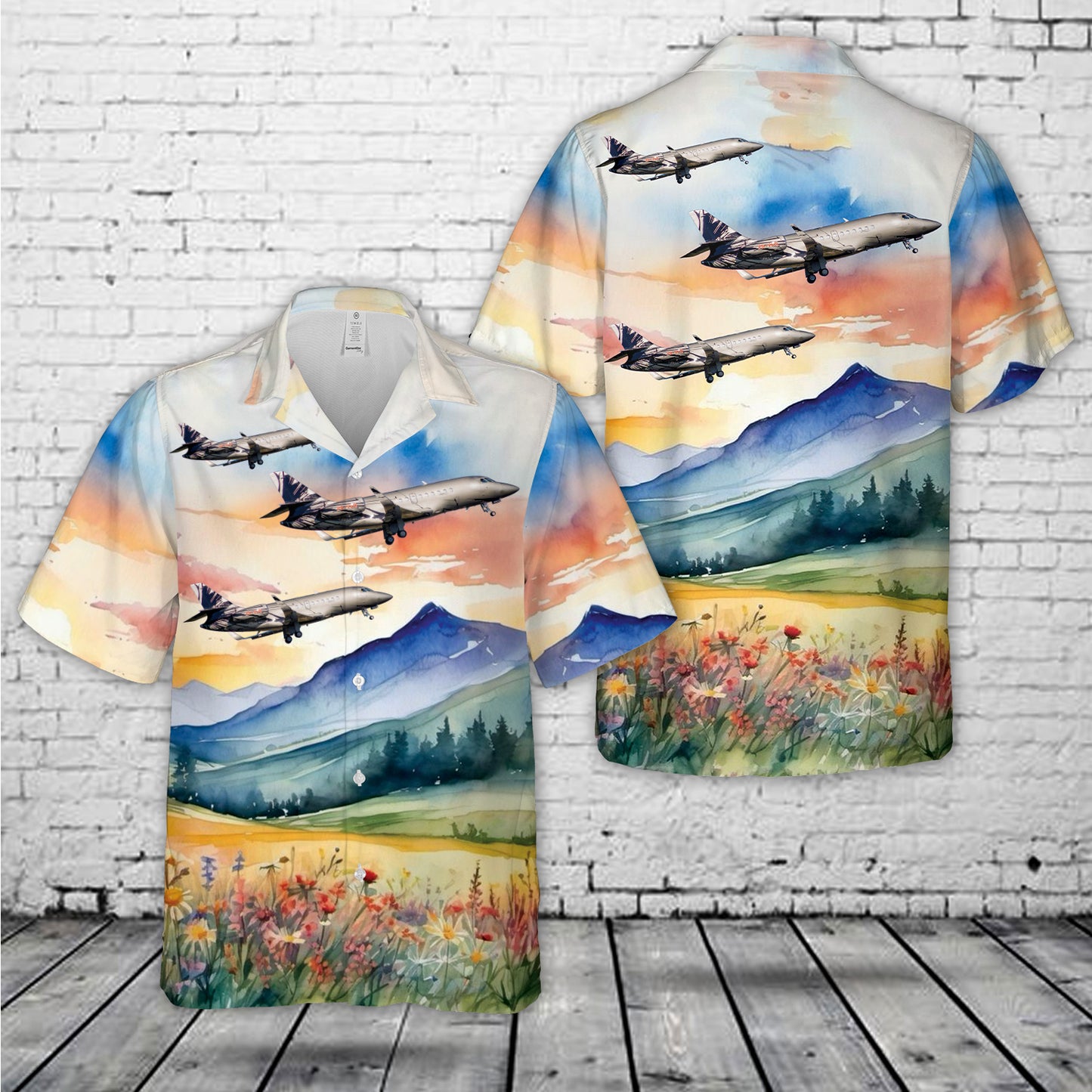 Dassault Falcon 2000LX Hawaiian Shirt