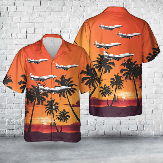 Dassault Falcon 8X Hawaiian Shirt