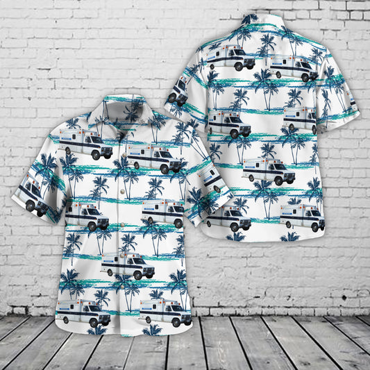 DeKalb, Illinois, KishHealth System Emergency Medical Services Hawaiian Shirt