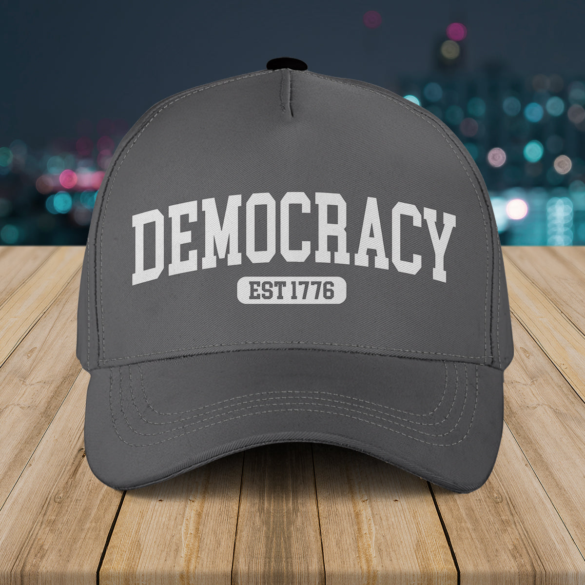 Democracy Est 1776 Baseball Cap