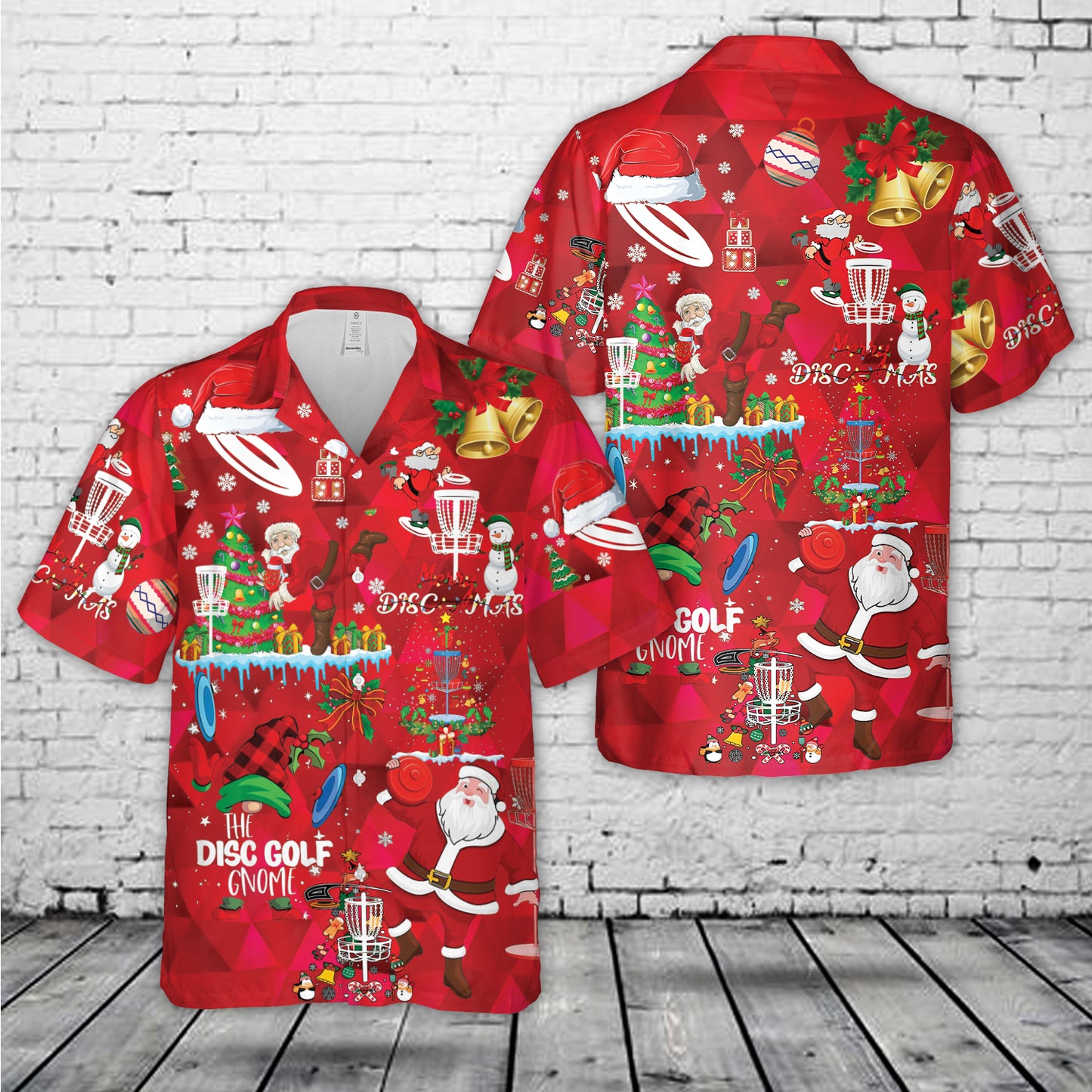 Disc Golf Santa Christmas Hawaiian Shirt