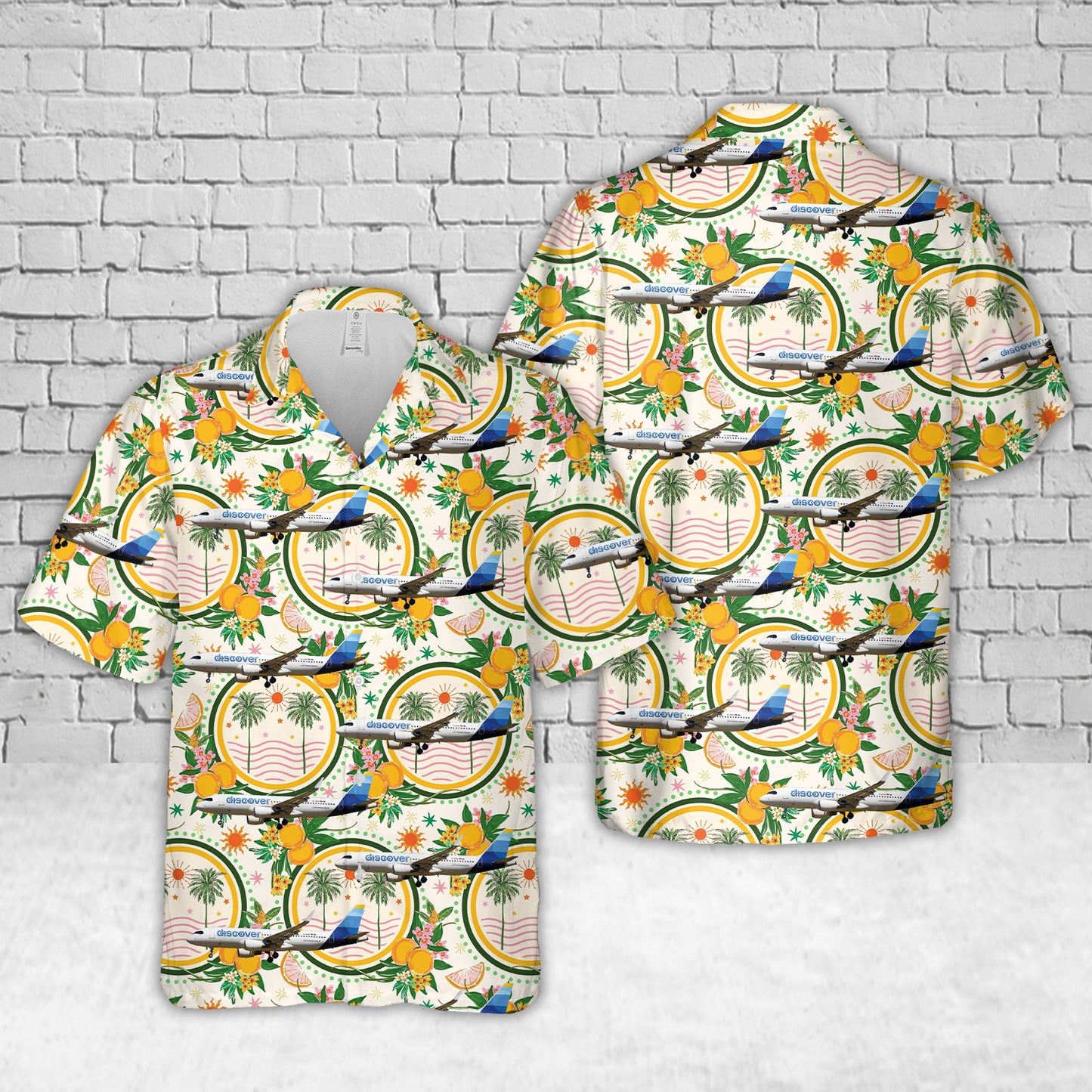 Discover Airlines Airbus A320-214 Hawaiian Shirt