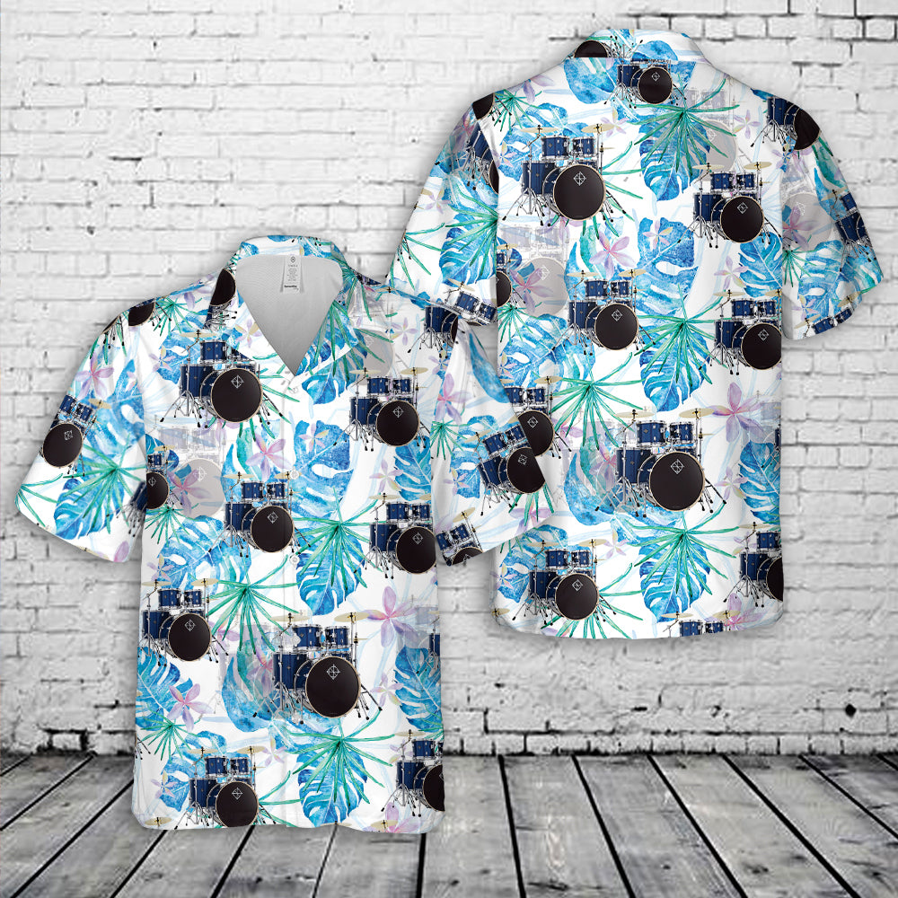 Dixon Drums Spark 5 Piece Drum Kit With Cymbals - Ocean Blue Spark Hawaiian Shirt