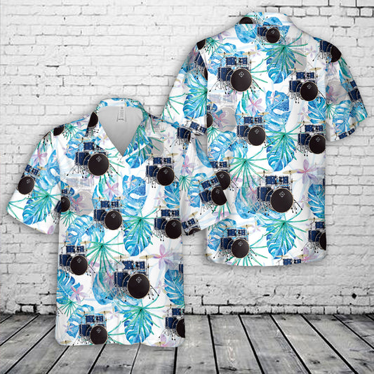 Dixon Drums Spark 5 Piece Drum Kit With Cymbals - Ocean Blue Spark Hawaiian Shirt