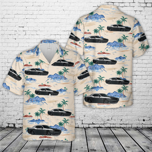 Dodge Challenger Bagged Hawaiian Shirt
