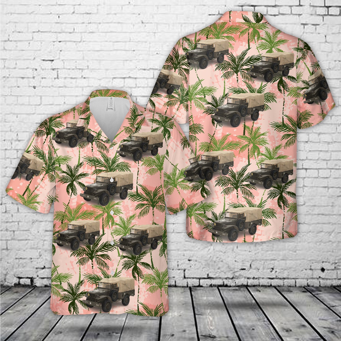 Dodge WC-51 USA military ww2 Hawaiian Shirt