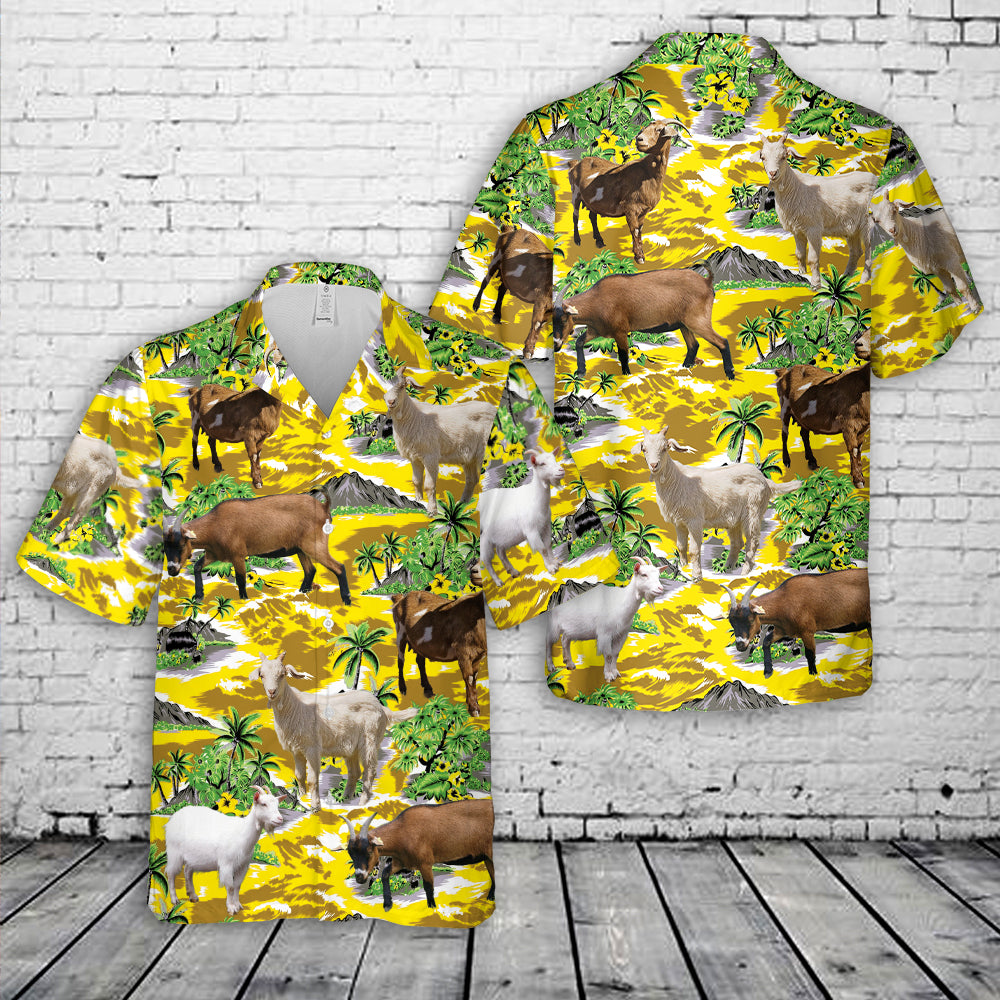 Domestic Goat Hawaiian Shirt