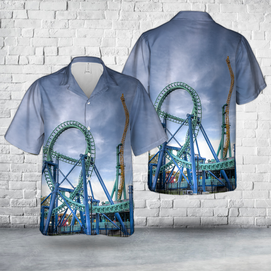 Dorney Park's Roller Coasters Hawaiian Shirt