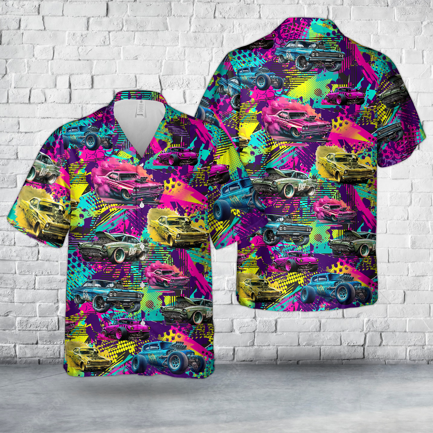 Drag Racing Car Hawaiian Shirt