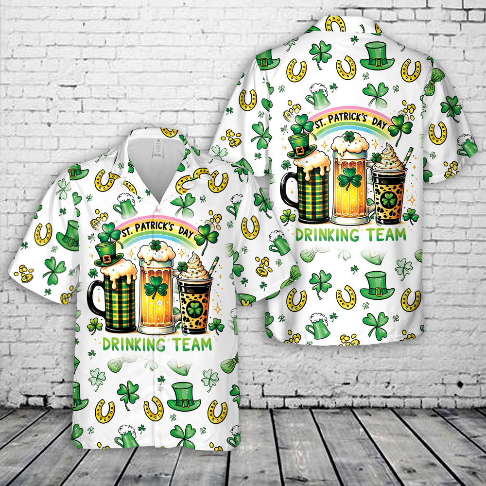Drinking Team St Patrick's Day Hawaiian Shirt