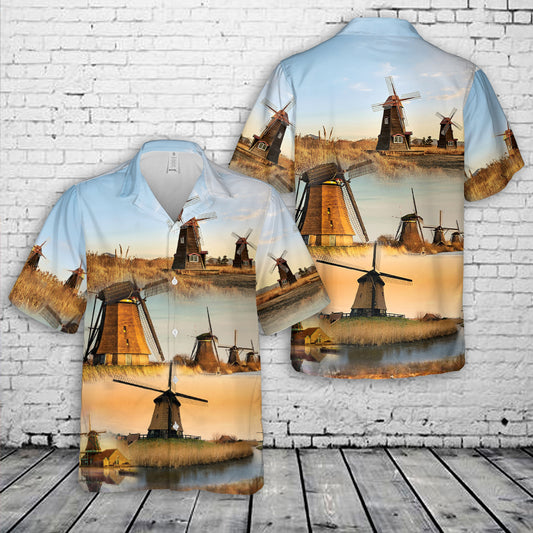 Dutch windmill Hawaiian Shirt