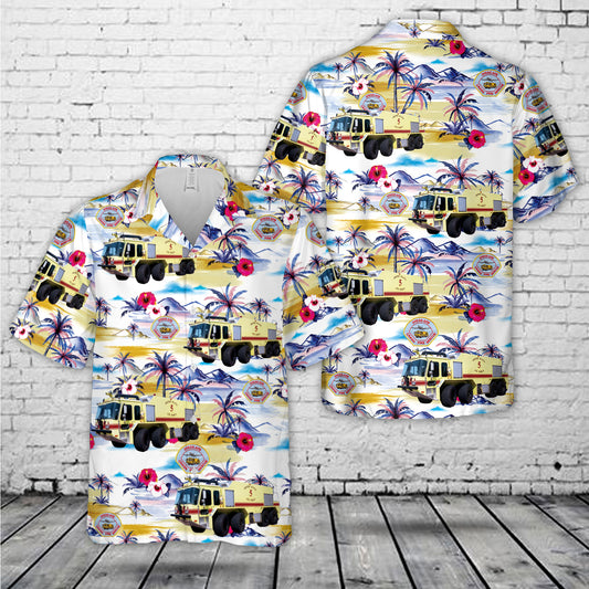 Dyess Air Force Base Texas Crash Fire Rescue Hawaiian Shirt