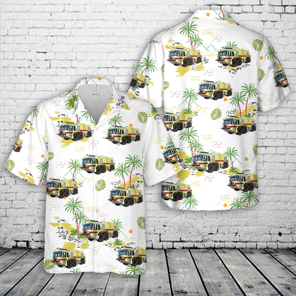 Dyess Air Force Base Texas Crash Fire Rescue Hawaiian Shirt