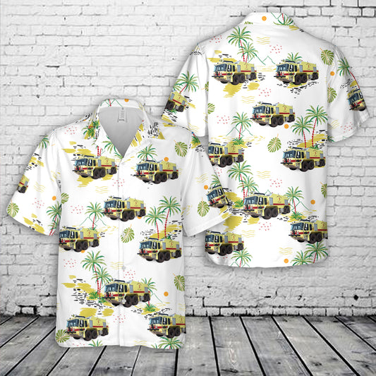 Dyess Air Force Base Texas Crash Fire Rescue Hawaiian Shirt