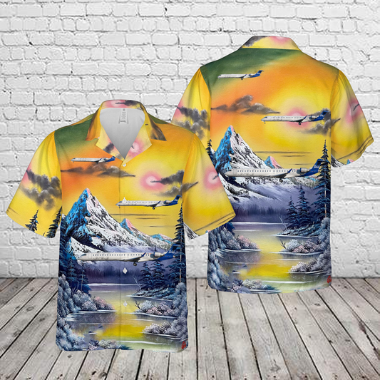 ES-ACK SAS Scandinavian Airlines Bombardier CRJ-900LR (CL-600-2D24) Hawaiian Shirt